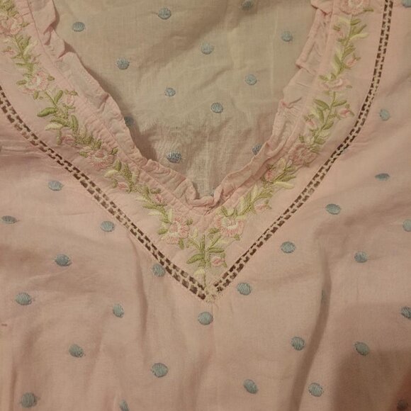 LoveShackFancy Adley Ruffle Ambrosia Garden Mini Dress Sz Med MSRP $385 - Picture 8 of 13